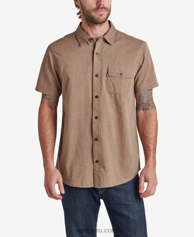 camisa de manga corta winfred tambor de lluvia 0RZL2659 hombres Reef
