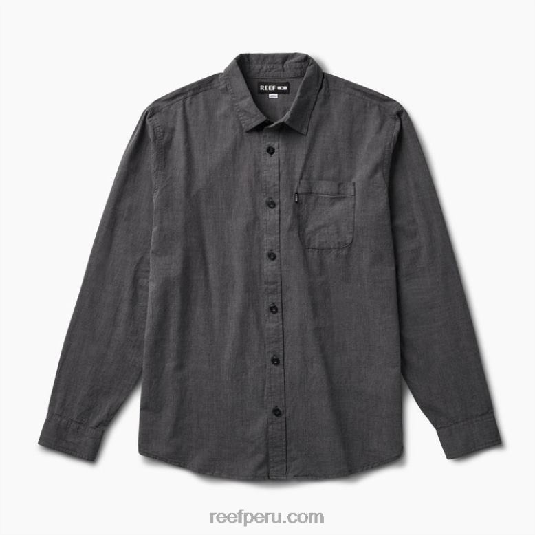 camisa de manga larga de estuardo caviar 0RZL2651 hombres Reef