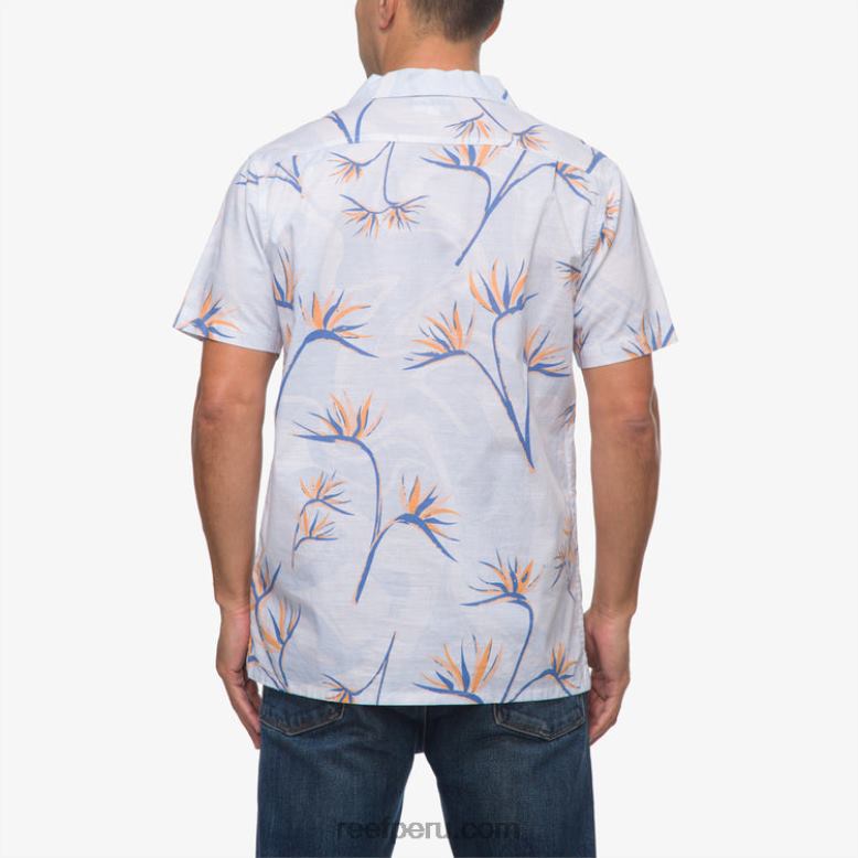 camisa farley manga corta blanco brillante 0RZL2647 hombres Reef