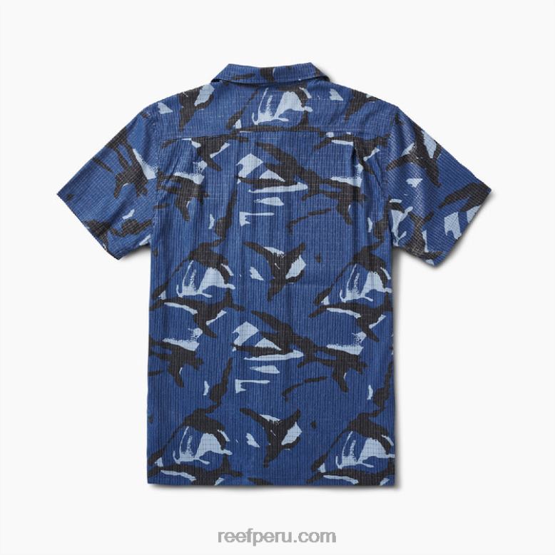 camisa mecánica rhys insignia azul 0RZL2663 hombres Reef