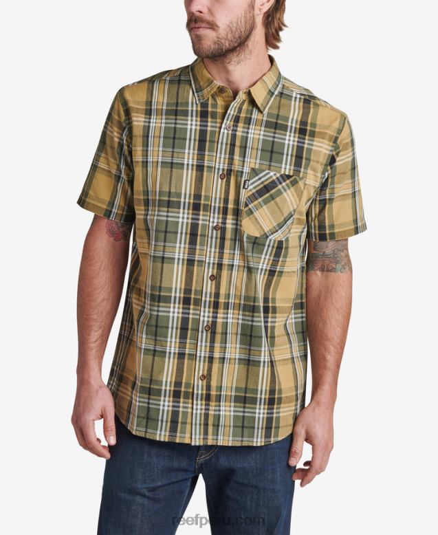 camisa tejida de manga corta pardy semillas de hinojo 0RZL2662 hombres Reef