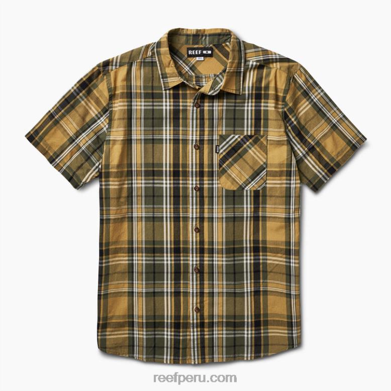 camisa tejida de manga corta pardy semillas de hinojo 0RZL2662 hombres Reef