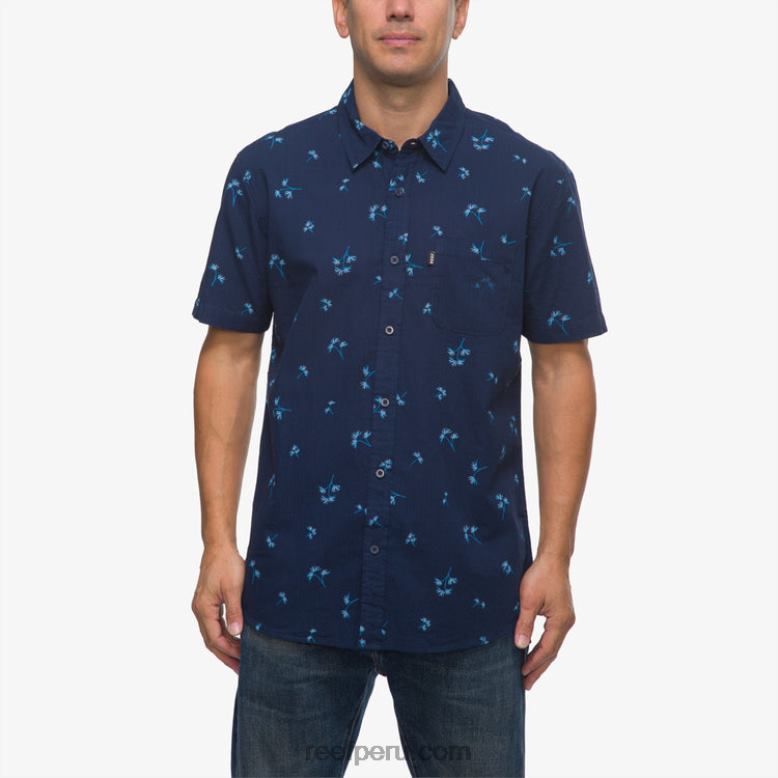 camiseta corbin manga corta insignia azul 0RZL2644 hombres Reef