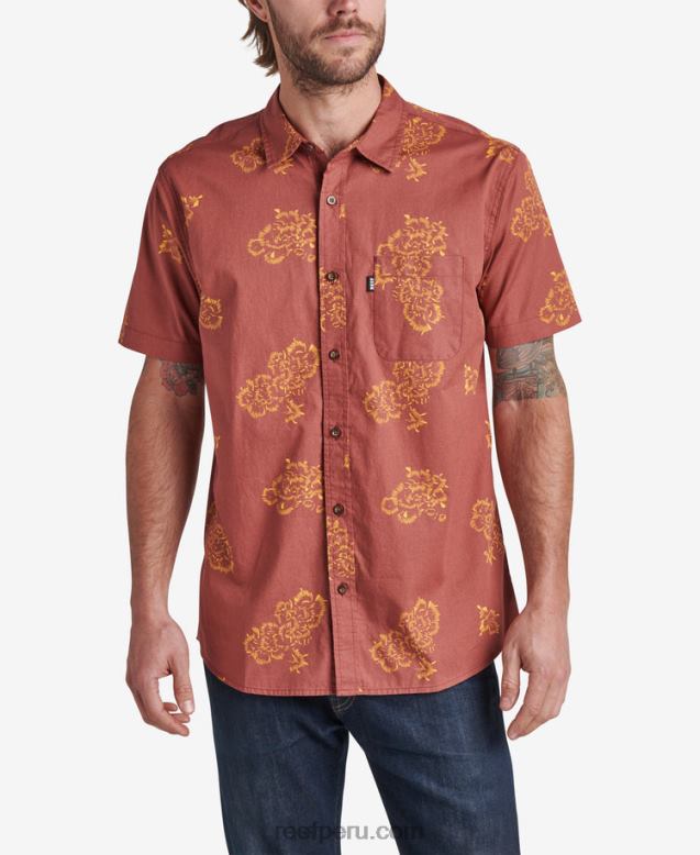 forja camisa de manga corta caoba 0RZL2642 hombres Reef