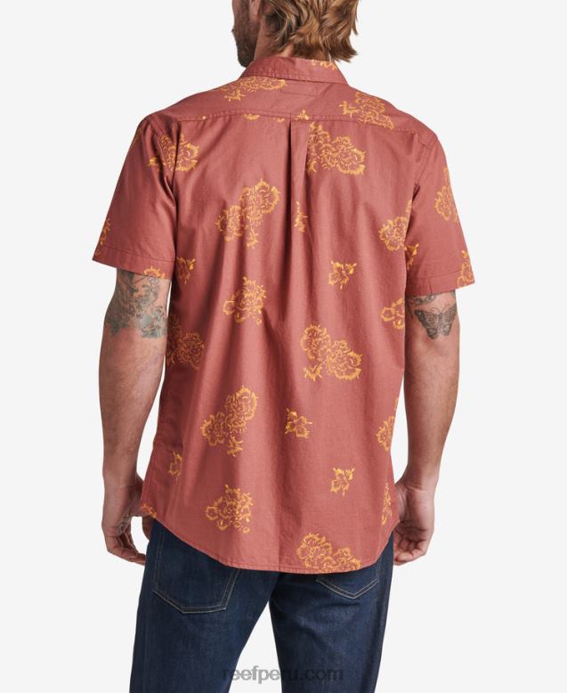 forja camisa de manga corta caoba 0RZL2642 hombres Reef