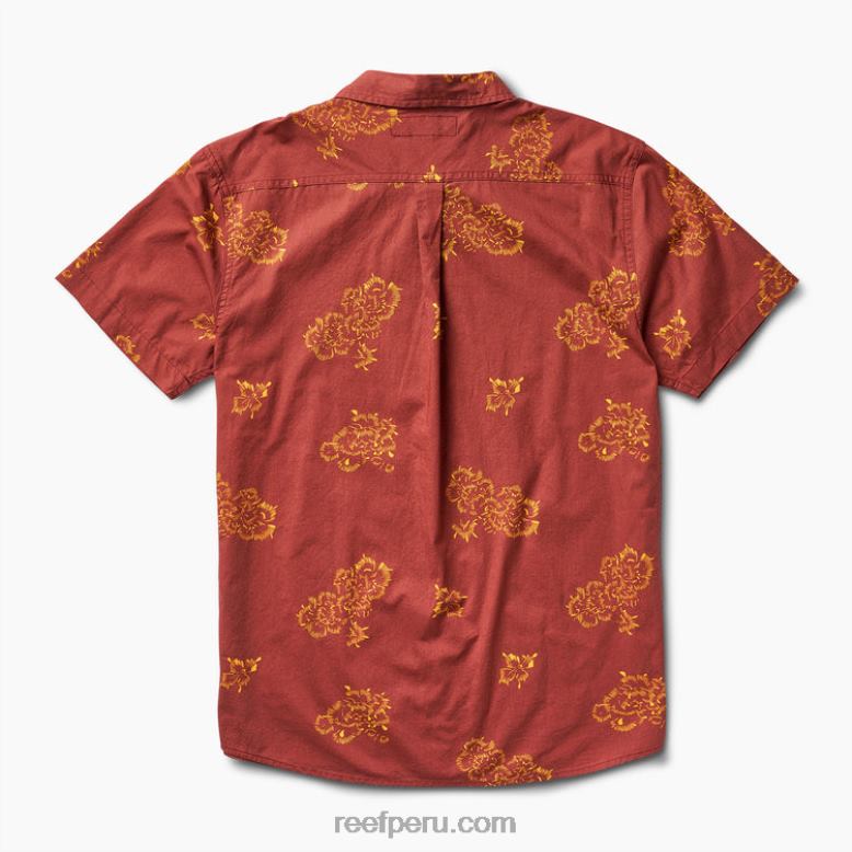 forja camisa de manga corta caoba 0RZL2642 hombres Reef