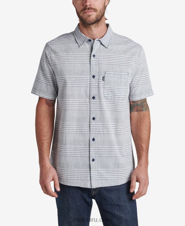manny camisa de manga corta azul índigo 0RZL2638 hombres Reef