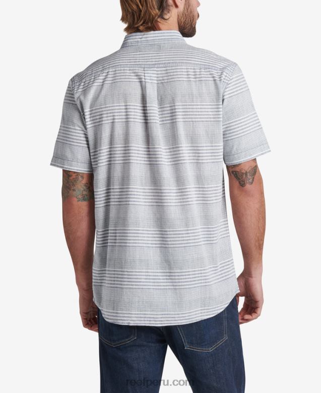 manny camisa de manga corta azul índigo 0RZL2638 hombres Reef