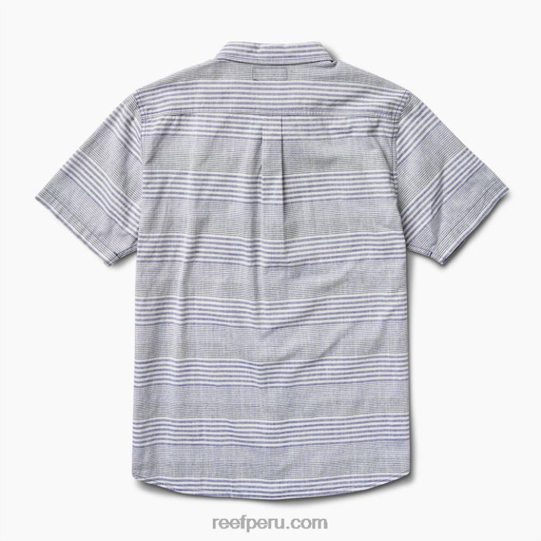 manny camisa de manga corta azul índigo 0RZL2638 hombres Reef