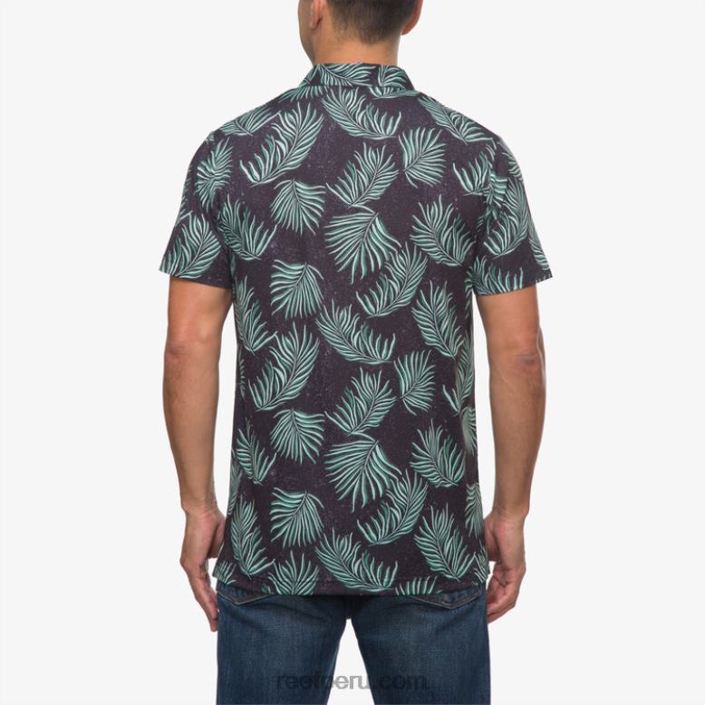 polo de manga corta con volante caviar 0RZL2655 hombres Reef
