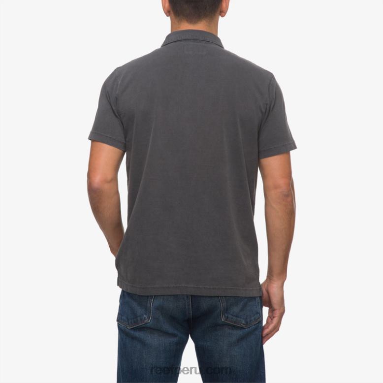 polo de manga corta walker negro pirata 0RZL2641 hombres Reef