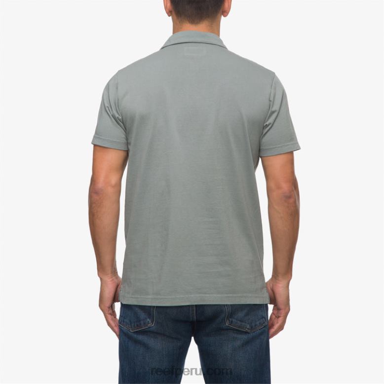 polo de manga corta walker verde chino 0RZL2637 hombres Reef