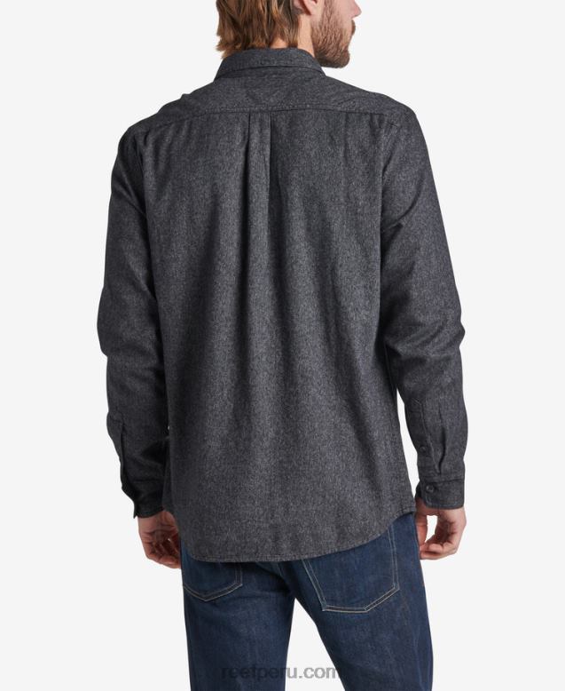 rask manga larga franela caviar 0RZL2666 hombres Reef