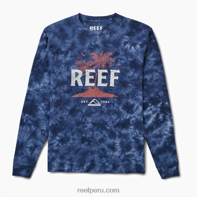 Camiseta Intel de manga corta con teñido anudado Armada 0RZL2626 hombres Reef