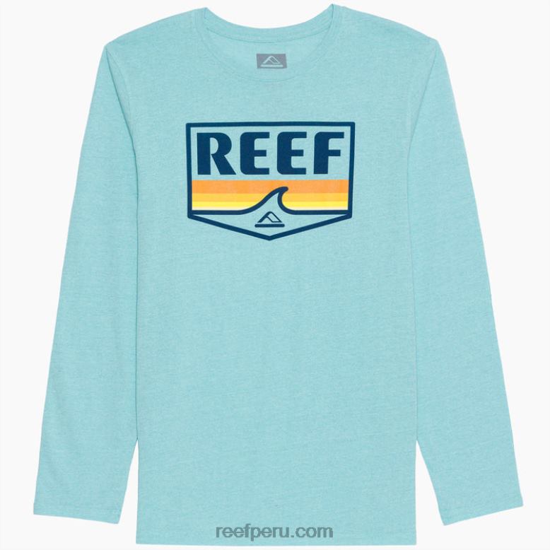Camiseta de manga larga Savor Recyclo cielo azul 0RZL2597 hombres Reef