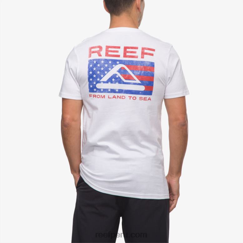 camiseta beverly manga corta blanco brillante 0RZL2564 hombres Reef