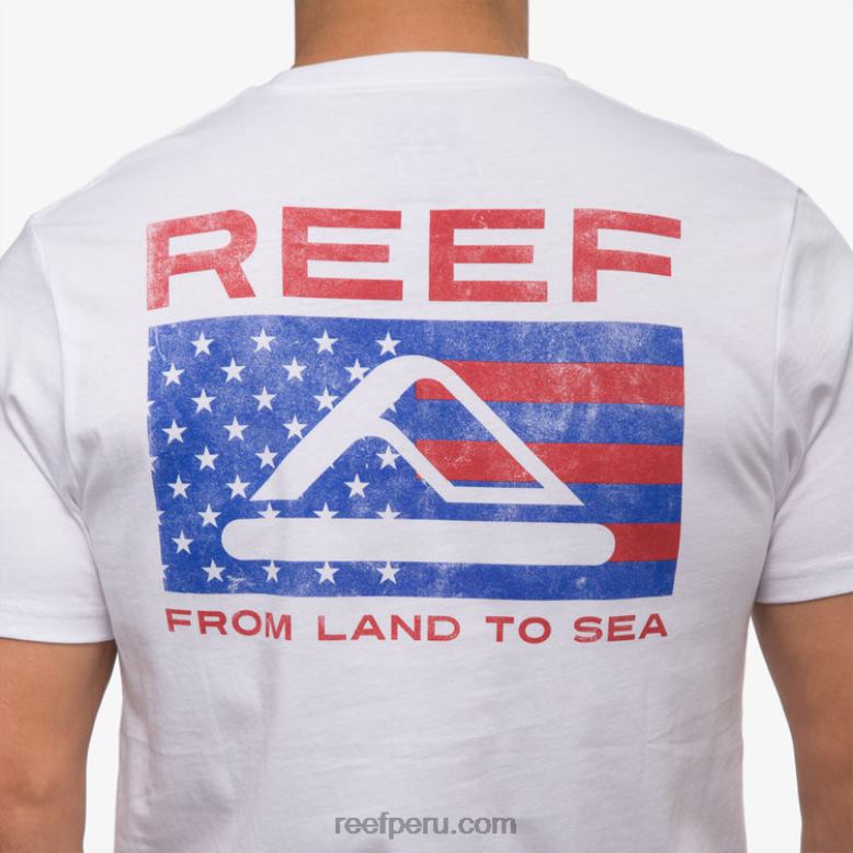 camiseta beverly manga corta blanco brillante 0RZL2564 hombres Reef