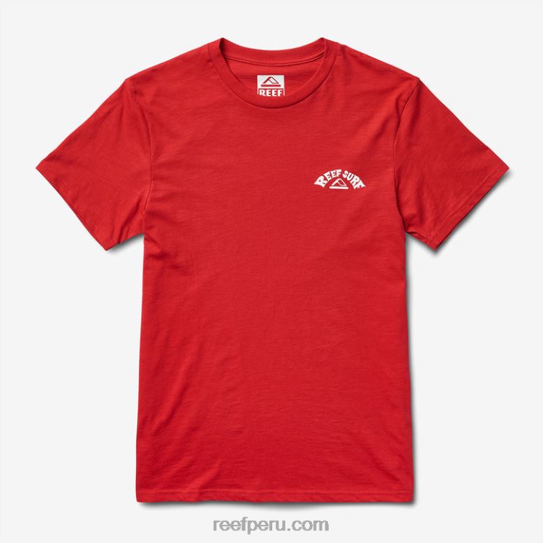 camiseta con gráfico flameado de herman montaña roja 0RZL2611 hombres Reef
