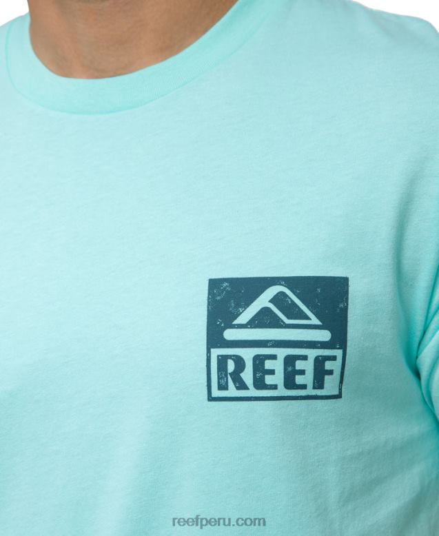 camiseta de manga corta azul aruba 0RZL2578 hombres Reef