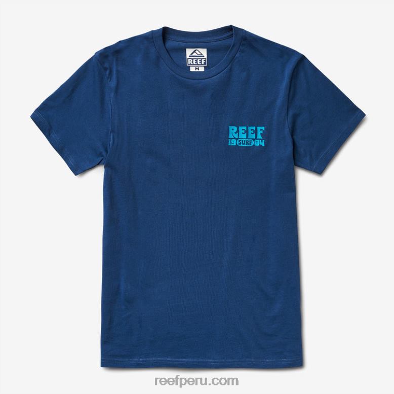 camiseta de manga corta carland insignias azules 0RZL2565 hombres Reef