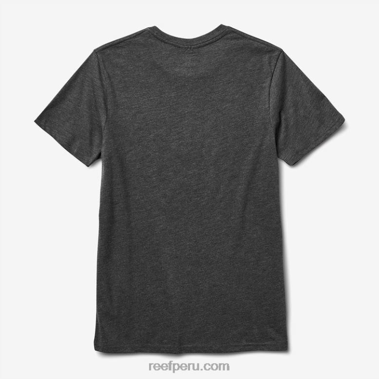 camiseta de manga corta clark flameada carbón vegetal 0RZL2601 hombres Reef