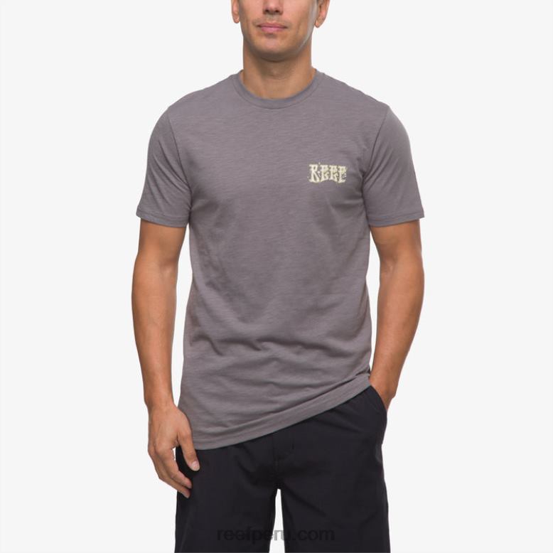 camiseta de manga corta con póster del paraíso sombra tranquila 0RZL2574 hombres Reef