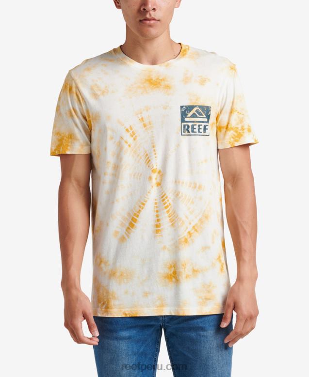 camiseta de manga corta con teñido anudado mineral 0RZL2579 hombres Reef