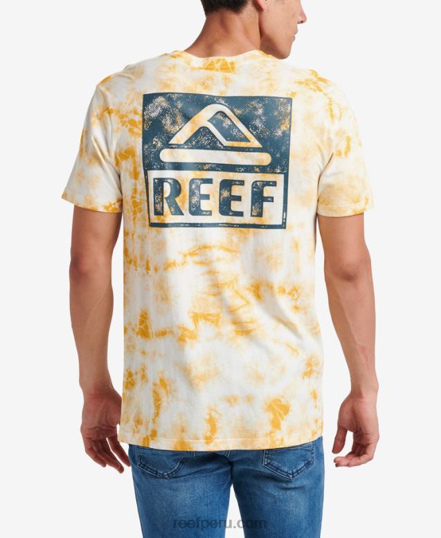camiseta de manga corta con teñido anudado mineral 0RZL2579 hombres Reef