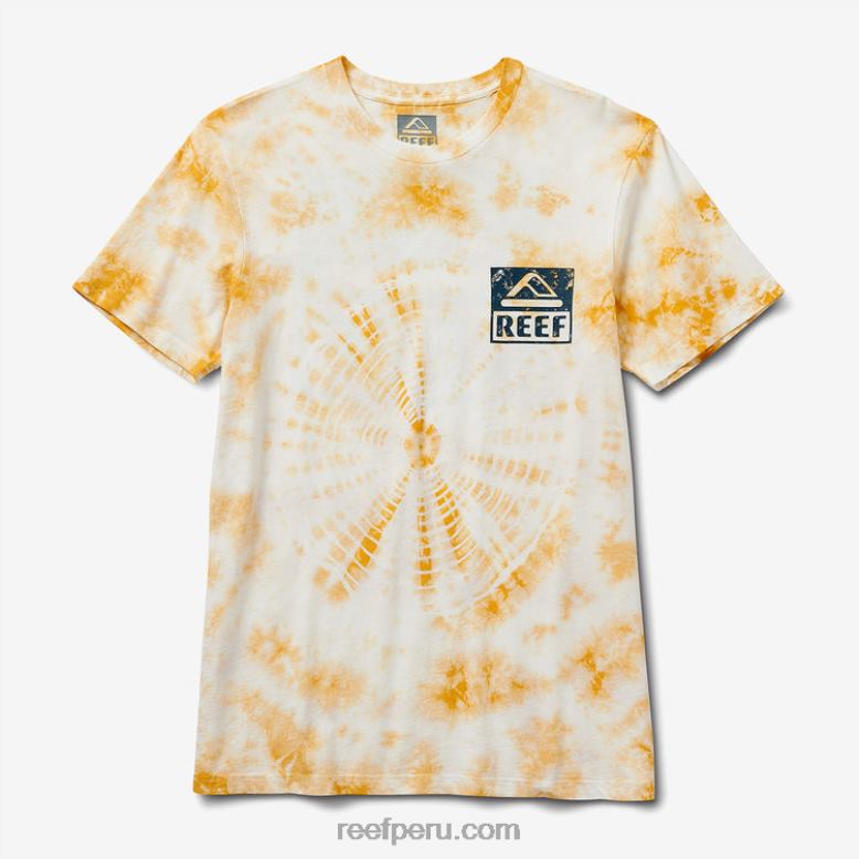 camiseta de manga corta con teñido anudado mineral 0RZL2579 hombres Reef