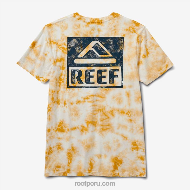 camiseta de manga corta con teñido anudado mineral 0RZL2579 hombres Reef