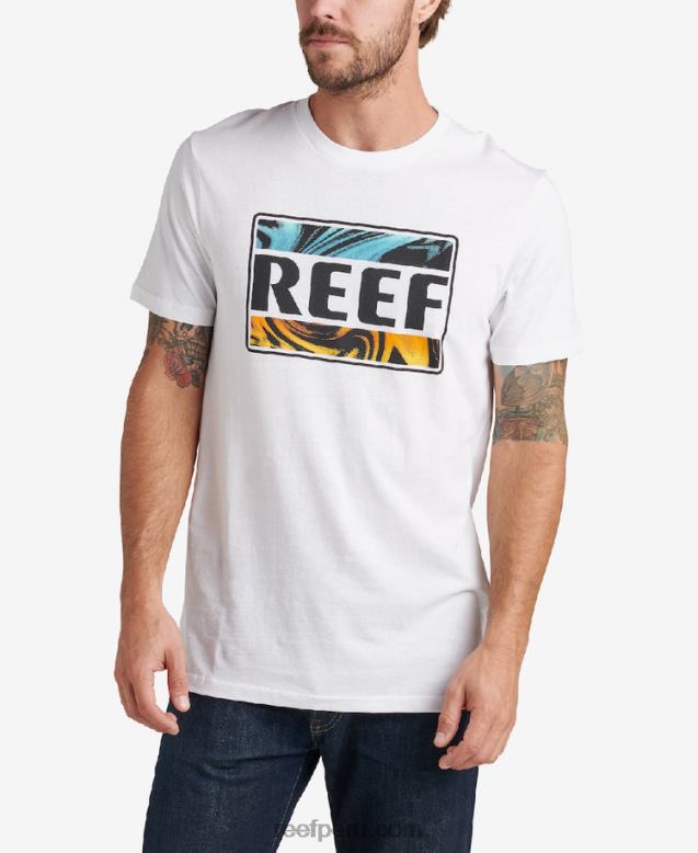 camiseta de manga corta de bengala malvavisco 0RZL2617 hombres Reef