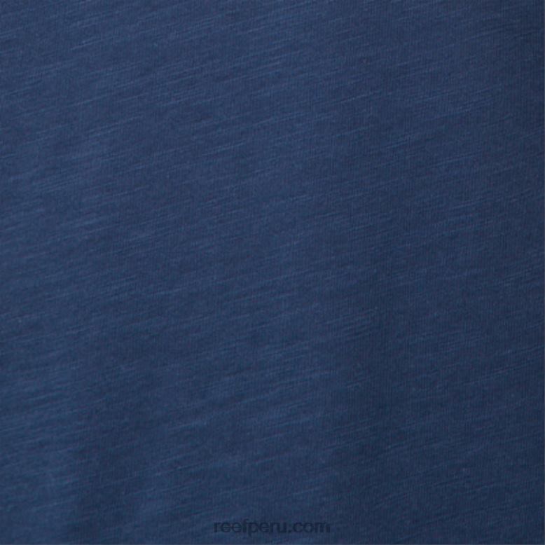 camiseta de manga corta de corte insignia azul 0RZL2556 hombres Reef