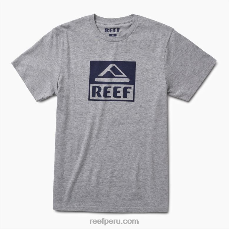 camiseta de manga corta del conductor brezo gris 0RZL2619 hombres Reef