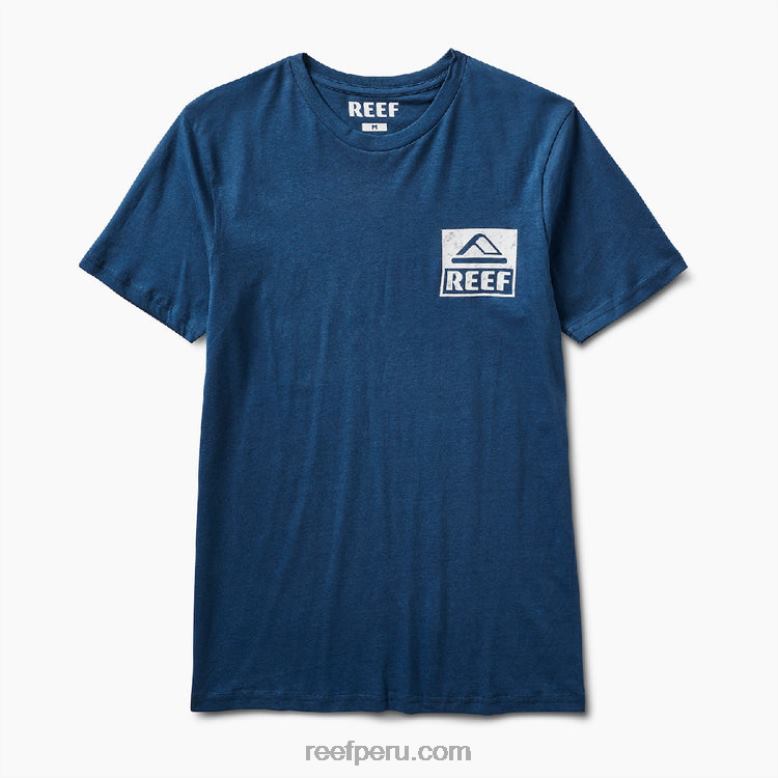 camiseta de manga corta insignias azules 0RZL2554 hombres Reef