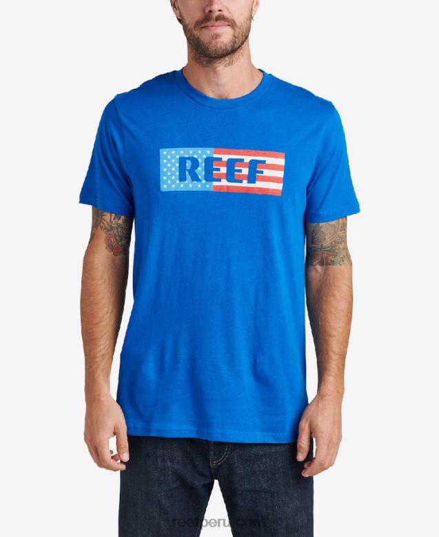 camiseta de manga corta lapislázuli 0RZL2620 hombres Reef