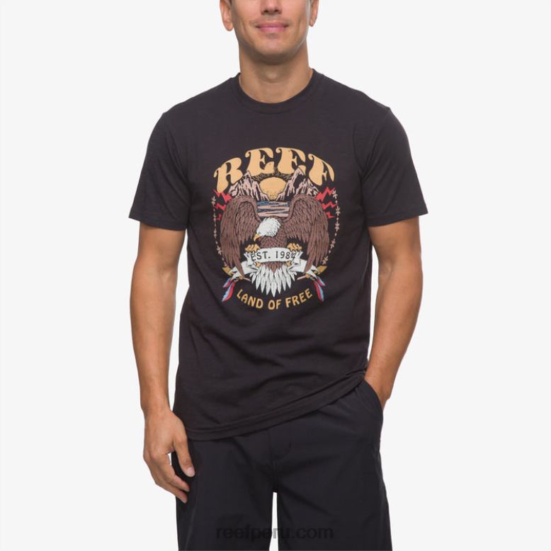 camiseta de manga corta libertad caviar 0RZL2566 hombres Reef