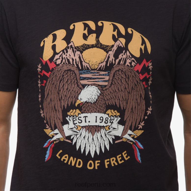 camiseta de manga corta libertad caviar 0RZL2566 hombres Reef