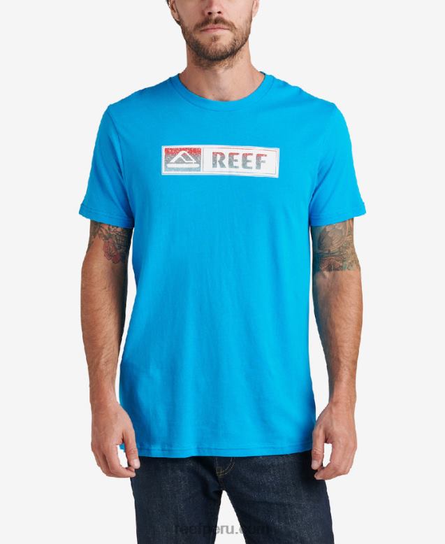 camiseta de manga corta lucis océano hawaiano 0RZL2599 hombres Reef