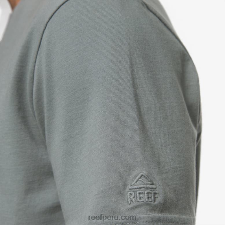 camiseta de manga corta marte verde chino 0RZL2558 hombres Reef