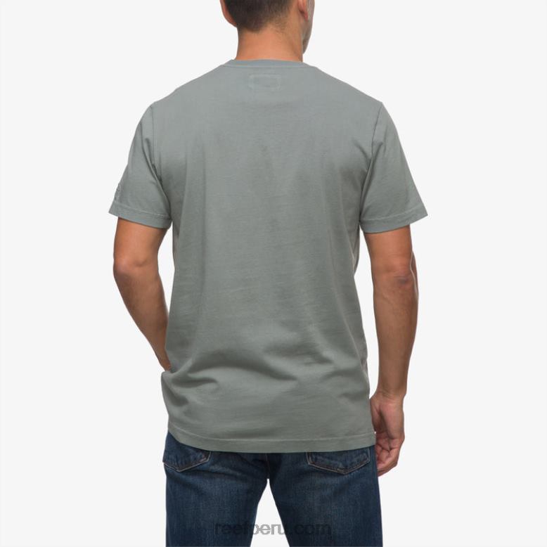 camiseta de manga corta marte verde chino 0RZL2558 hombres Reef