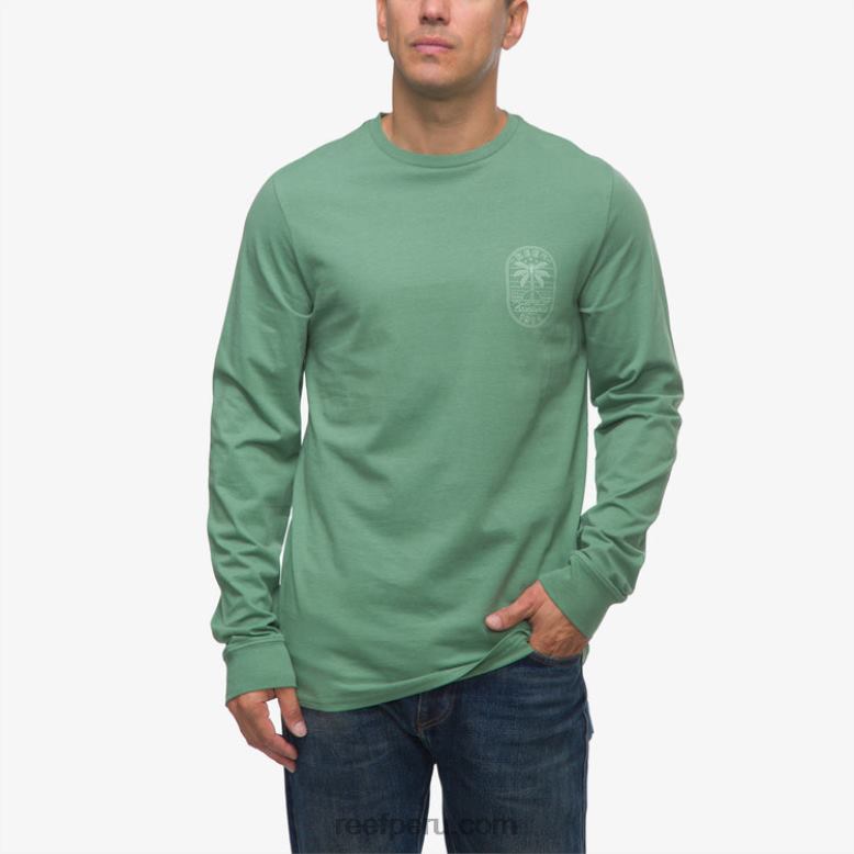 camiseta de manga larga paraíso hiedra oscura 0RZL2584 hombres Reef