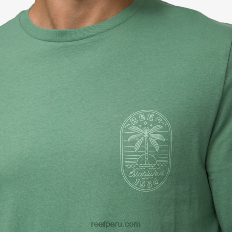 camiseta de manga larga paraíso hiedra oscura 0RZL2584 hombres Reef