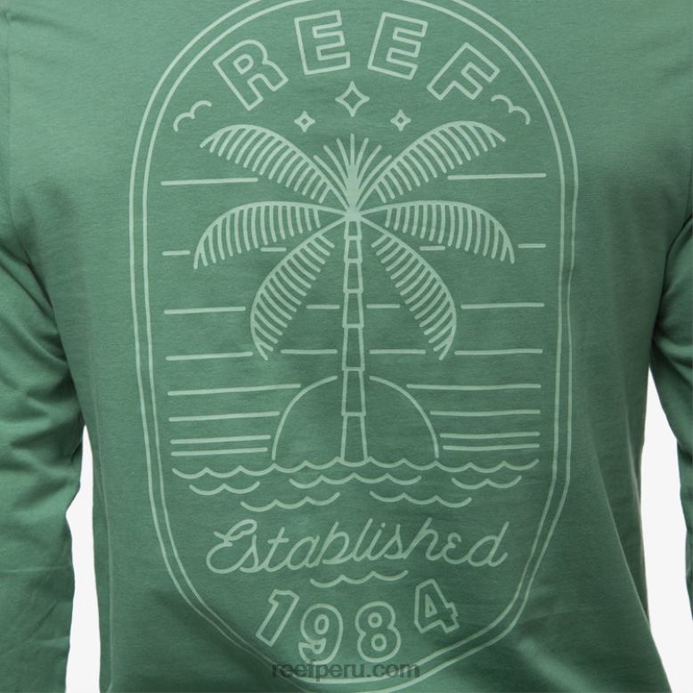camiseta de manga larga paraíso hiedra oscura 0RZL2584 hombres Reef