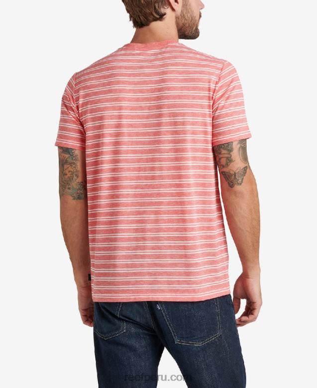 camiseta de punto de manga corta sutter hibisco 0RZL2585 hombres Reef