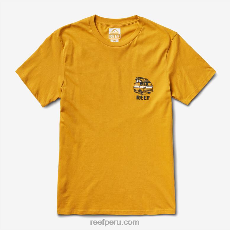 camiseta emergente de manga corta amarillo mineral 0RZL2577 hombres Reef