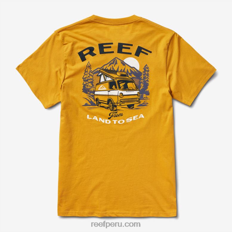 camiseta emergente de manga corta amarillo mineral 0RZL2577 hombres Reef