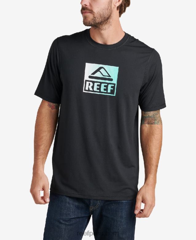 camiseta rodeo de manga corta con protección contra erupciones holgada caviar 0RZL2582 hombres Reef