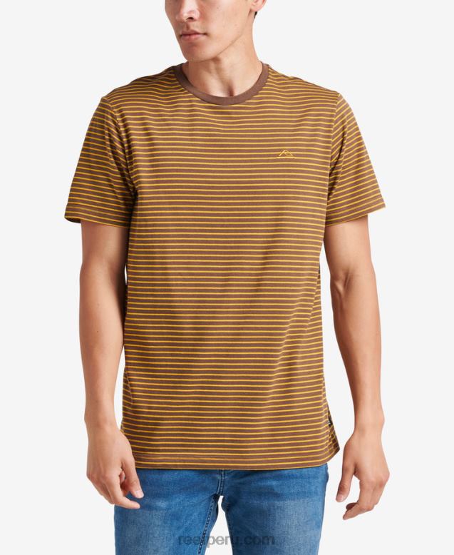 camiseta rumson de manga corta a rayas tambor de lluvia 0RZL2600 hombres Reef