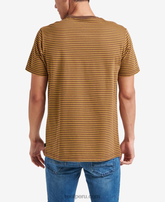 camiseta rumson de manga corta a rayas tambor de lluvia 0RZL2600 hombres Reef