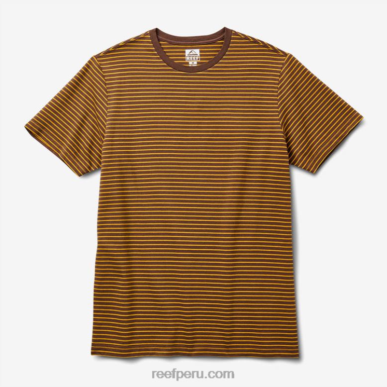 camiseta rumson de manga corta a rayas tambor de lluvia 0RZL2600 hombres Reef